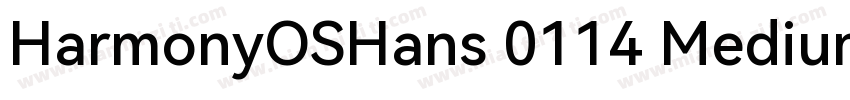 HarmonyOSHans 0114 Medium字体转换